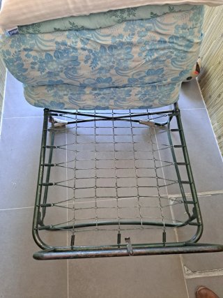 Cama Plegable Metálica Verde