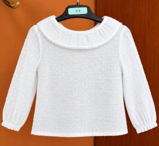 Blusa blanca plumeti 12-18 meses NUEVA. MANGO
