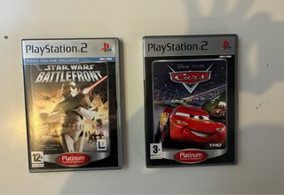 Juegos PS2 Star Wars Battlefront y Cars