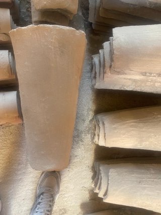 Tejas antiguas de barro
