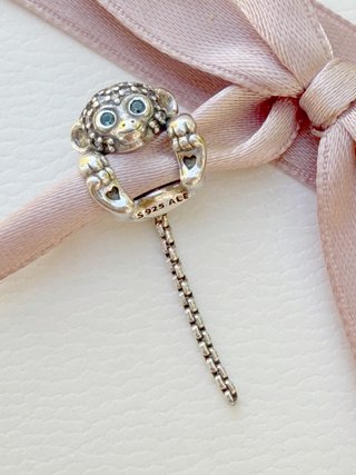 Pandora Charm Mono Corazón Plata