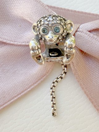 Pandora Charm Mono Corazón Plata