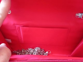 Zapatos y bolso fiesta rojos TULIPANO talla 38