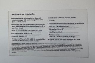 MacBook Air 13” 2019 i5 8GB 128GB