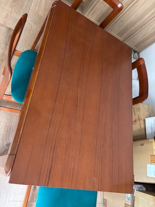 Mesa comedor madera + 4 sillas