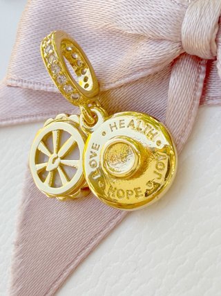 Pandora Charm Happy Bday Make a Wish