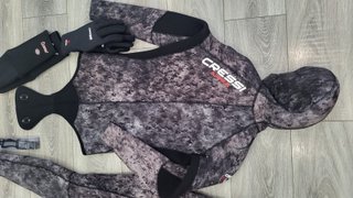 Traje Apnea Cressi + Equipo Pesca Submarina