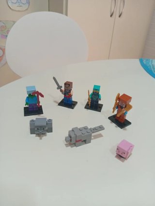 Lote Figuras Minecraft Compatible Lego