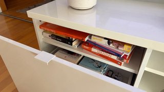 Mueble TV IKEA BYÅS Blanco Alto Brillo