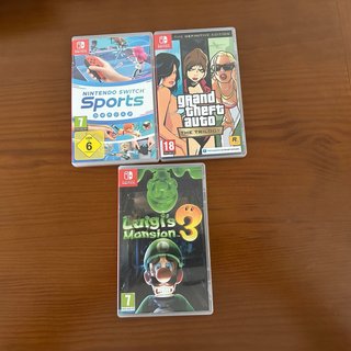 3 Juegos Nintendo Switch: Sports, GTA, Luigi's Man