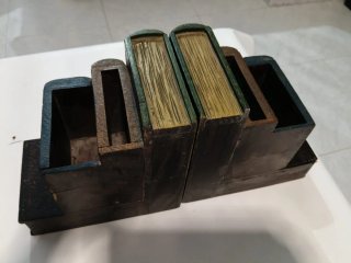 Sujetalibros Madera Estilo Libro Antiguo