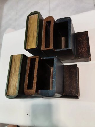 Sujetalibros Madera Estilo Libro Antiguo