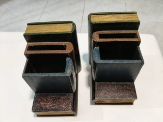 Sujetalibros Madera Estilo Libro Antiguo