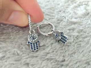 Pendientes Mano de Fátima plata de ley