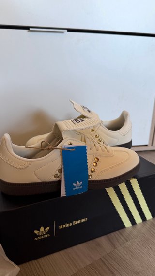 Adidas Samba x Wales Bonner Beige Dorado