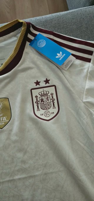 Camiseta España Mundial 2026, blanca