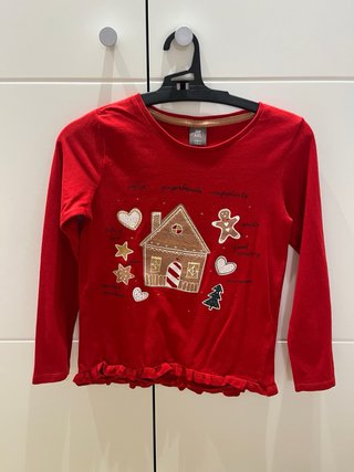 Lote 4 camisetas manga larga 7-8 años (128 cm)
