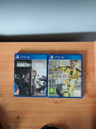 Lote 2 Juegos PS4: Rainbow Six Siege y FIFA 17