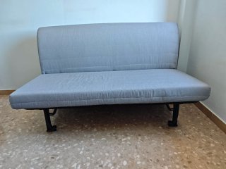 Sofá Cama Gris Tela