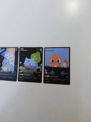 Carte Fan Art Pokémon Squirtle, Bulbasaur, Charman