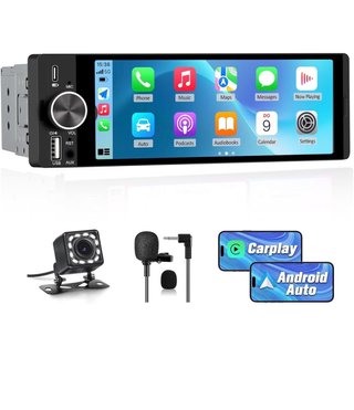Autoradio 1DIN Android CarPlay Retrocamera