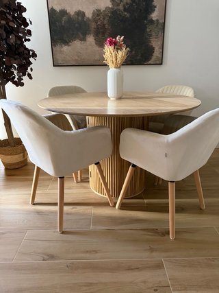 Mesa Comedor Redonda Ø120cm Madera