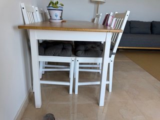 Mesa comedor y 6 sillas madera