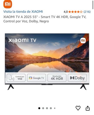 TV Xiaomi A 2025 50 4K HDR Google TV