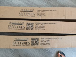Valla Seguridad Infantil Safetykids Negra 1 tram