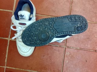 Zapatillas Adidas Blancas y Azules