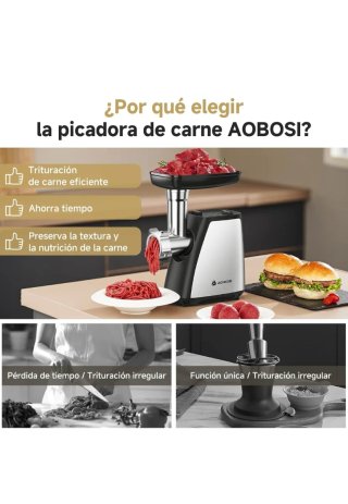 Picadora de Carne Eléctrica Aobosi