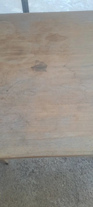 Mesa auxiliar de madera teka