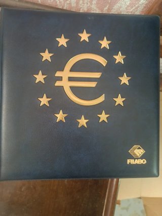 2 Álbunes Monedas Euro Filabo Estrellas Doradas