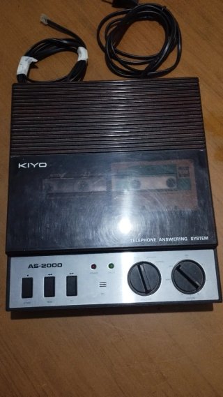 KIYO AS-2000 Grabadora Teléfono Antiguo