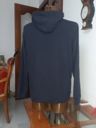 Sudadera con capucha Theory azul Talla L