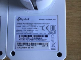 Adaptadores PLC TP-Link con Cable Ethernet