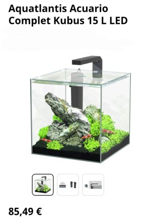 Aquatlantis Acuario Kubus 15L LED