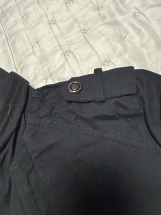 Chaqueta militar negra utilitaria Talla L