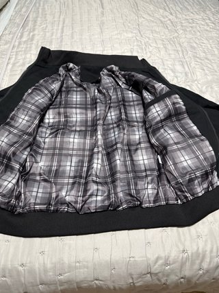 Chaqueta militar negra utilitaria Talla L