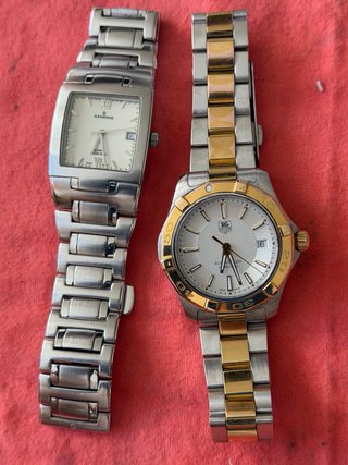 Lote 2 Relojes Candino y TAG Heuer