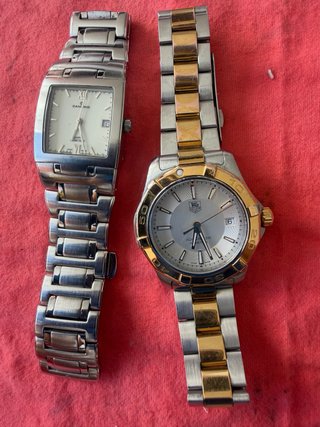 Lote 2 Relojes Candino y TAG Heuer