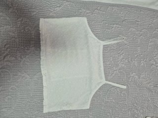 Top blanco de encaje