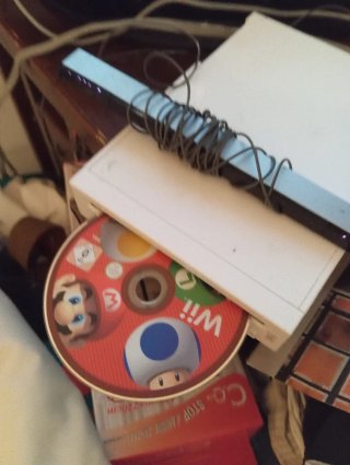 Nintendo Wii+New Super Mario Bros+2 Controller+acc