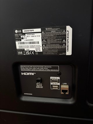 TV 4K LG 43nano756pr