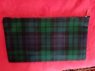 Bustina 15x27cm Tartan Blu/Verde