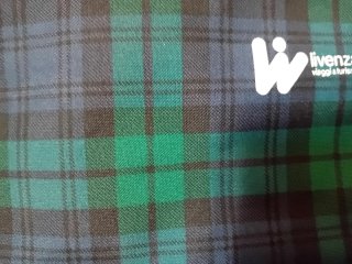 Bustina 15x27cm Tartan Blu/Verde