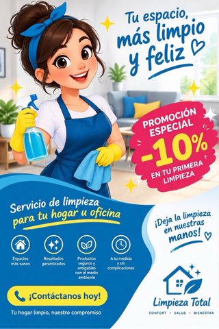 Ofrezco mis servicios como limpiadora