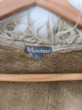 Chaqueta Mavisel ante bordada flores