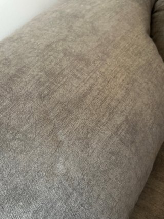 Sofá extensible gris tela