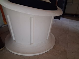 Sedia Ikea anni '70 in plastica bianca